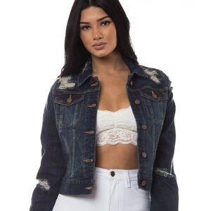 Distressed Denim Jacket